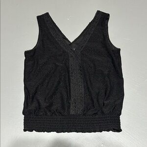 NWT White House Black Market Dressy Sleeveless Eyelet Tank